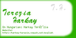 terezia harkay business card